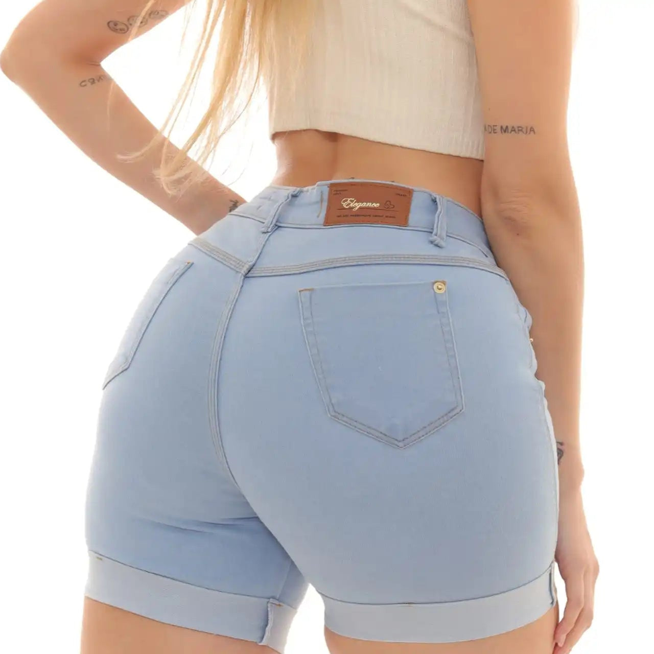 Bermuda Feminina Jeans azul Clara Moda Fashion