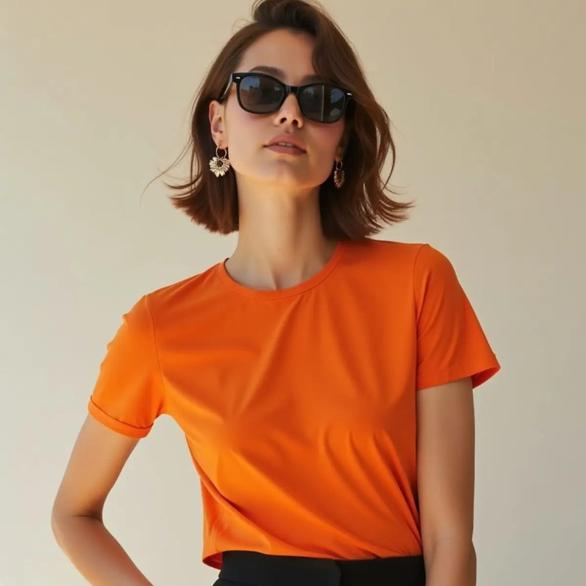 Camiseta Feminina Básica 100% algodão Lisa