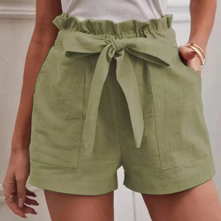 Shorts feminino cintura alta