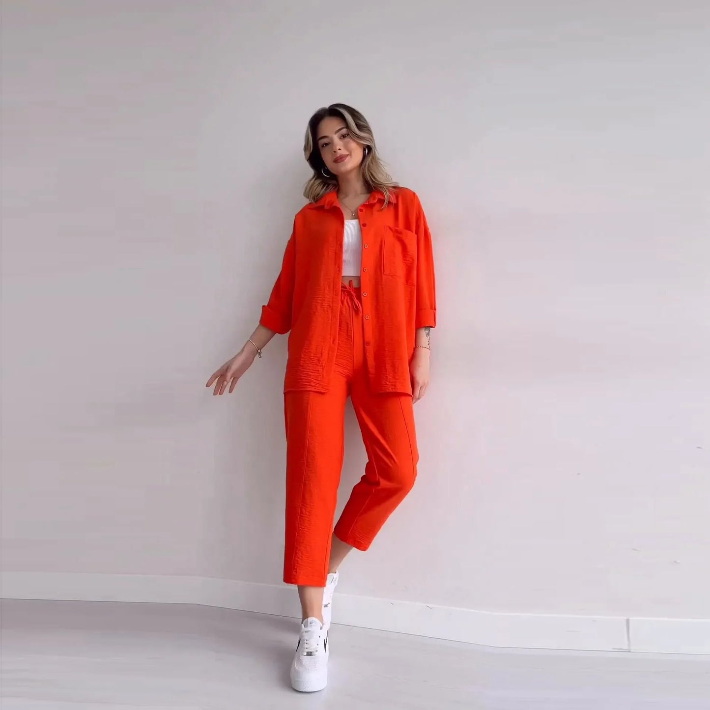 Conjunto camisa e calça