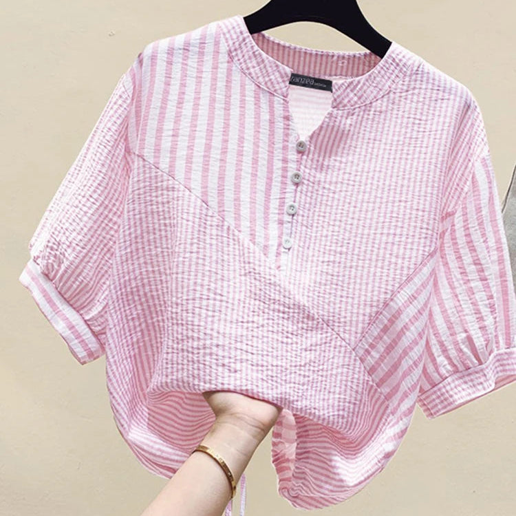 Camisa Listrada Elegante de Verão