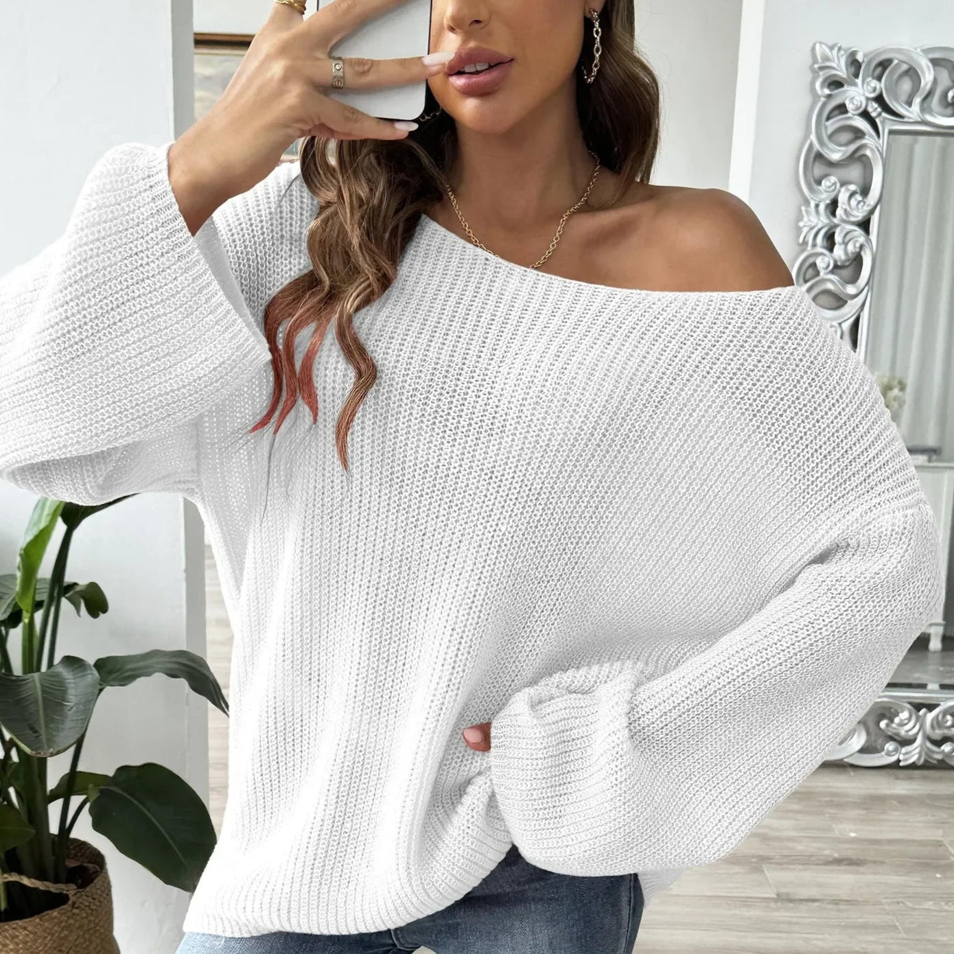 Blusa tricot manga longa