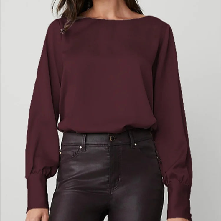 Camisa feminina manga longa