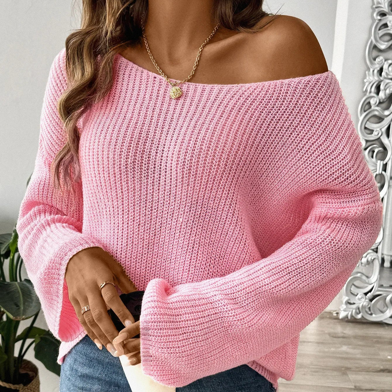 Blusa tricot manga longa