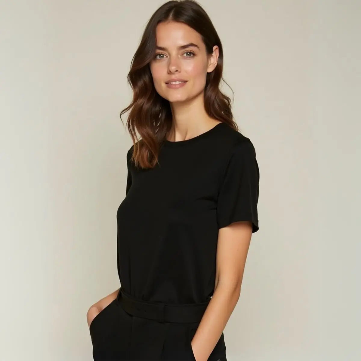Camiseta Feminina Básica 100% algodão Lisa