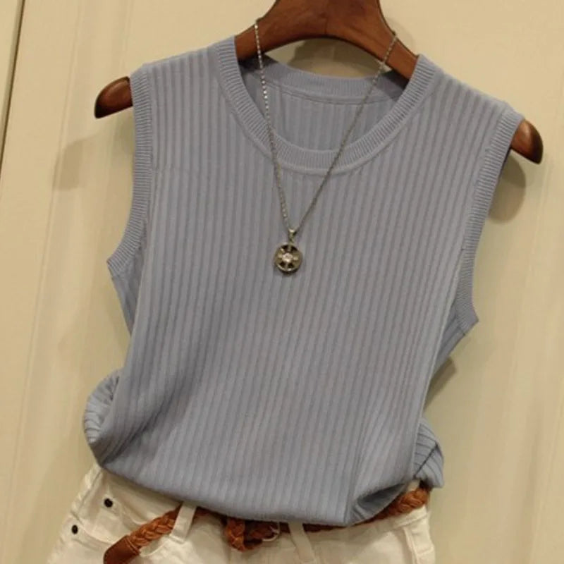 Blusa regata gola redonda