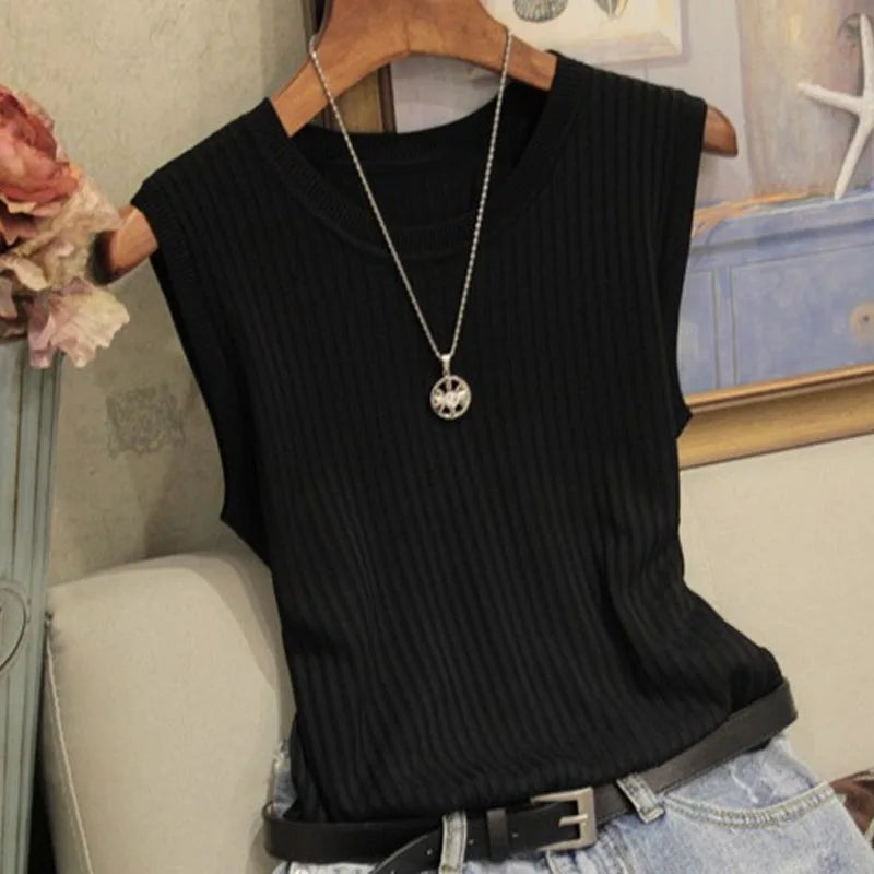 Blusa regata gola redonda