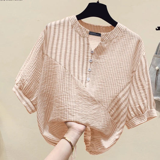 Camisa Listrada Elegante de Verão