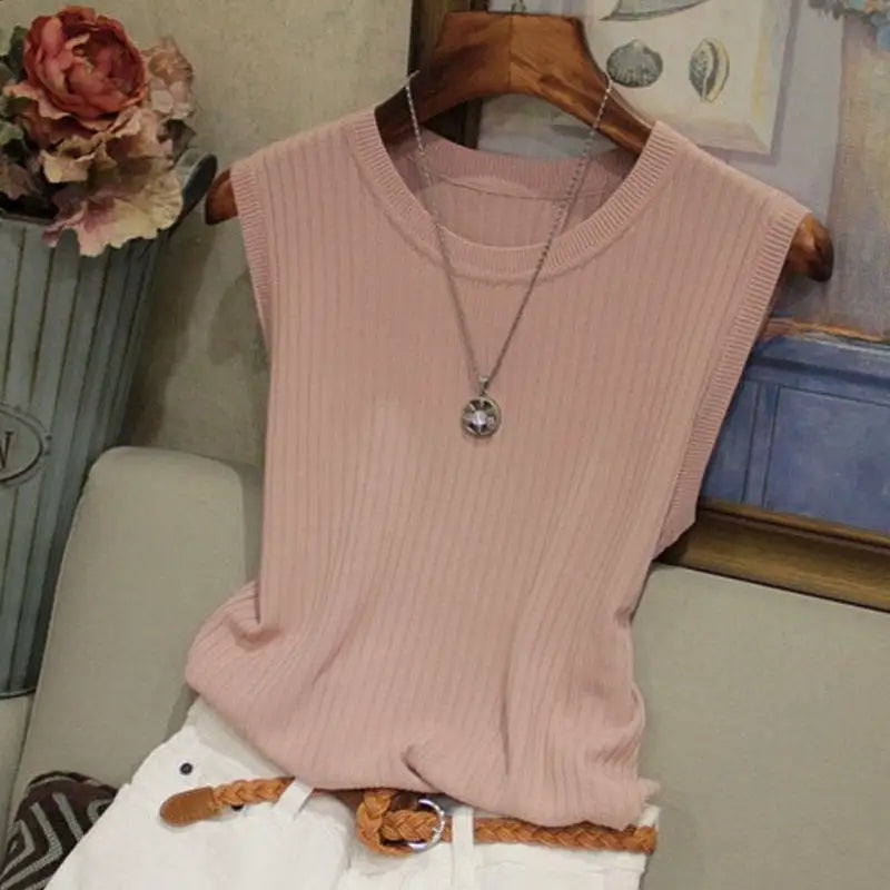 Blusa regata gola redonda